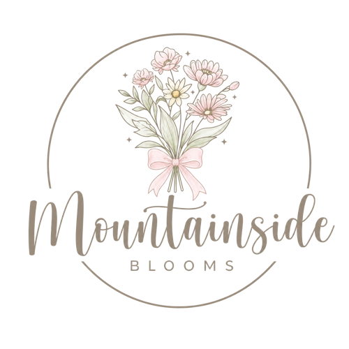 Mountain Side Blooms floral logo